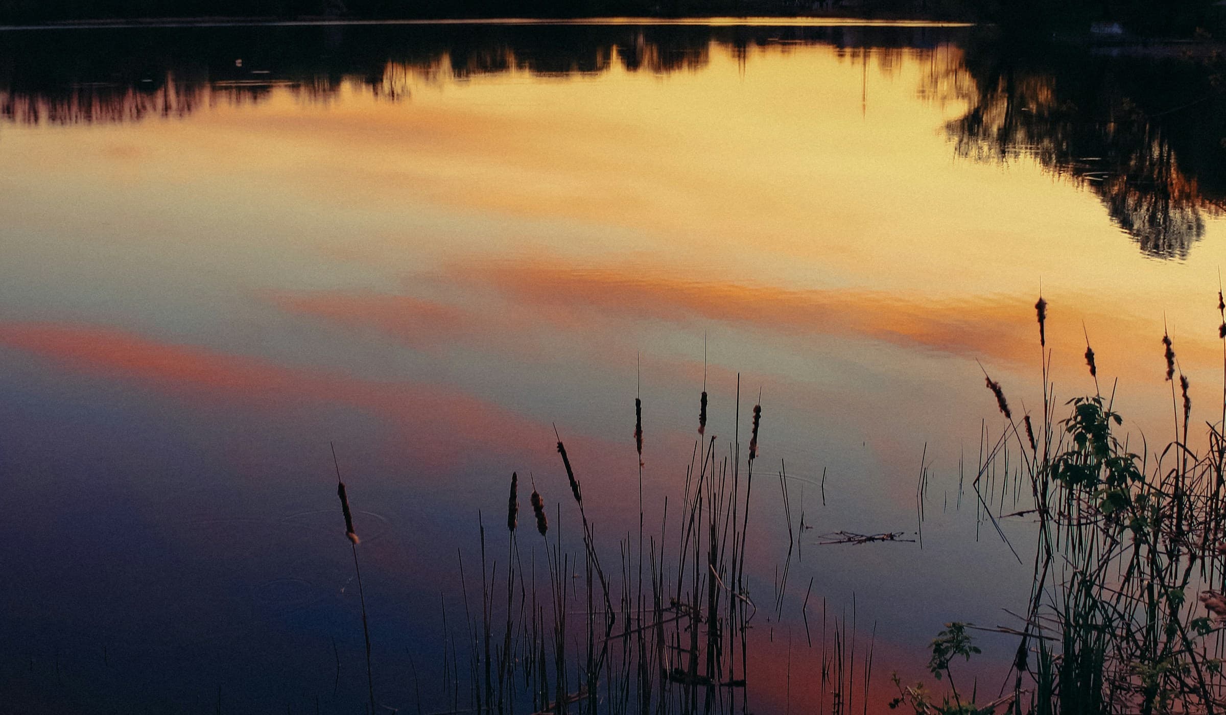 Sunset over Long Lake